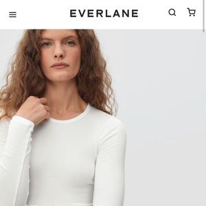 Everlane supima cotton long sleeve shirt